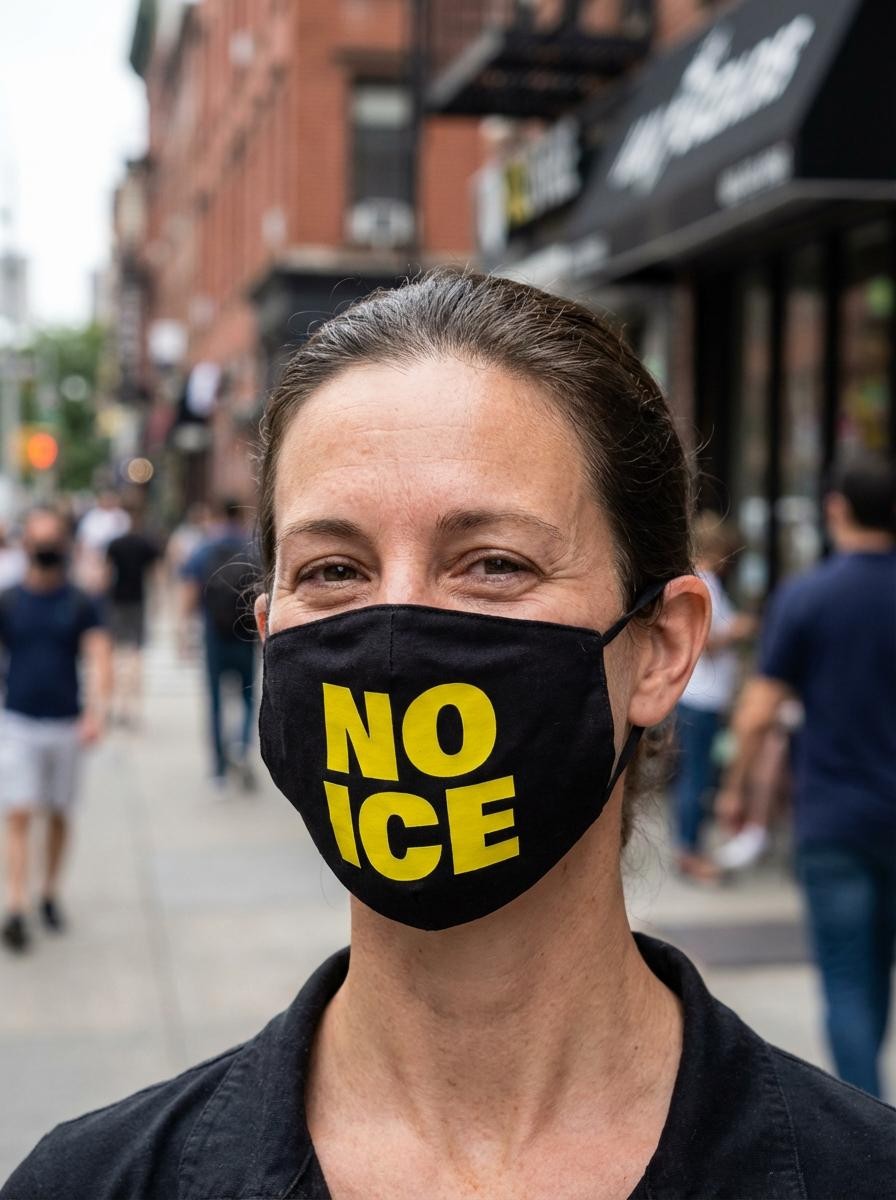 NO ICE Face Mask (reusable)