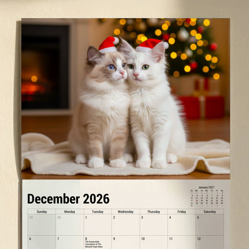 Cute Kitten Calendar 2026