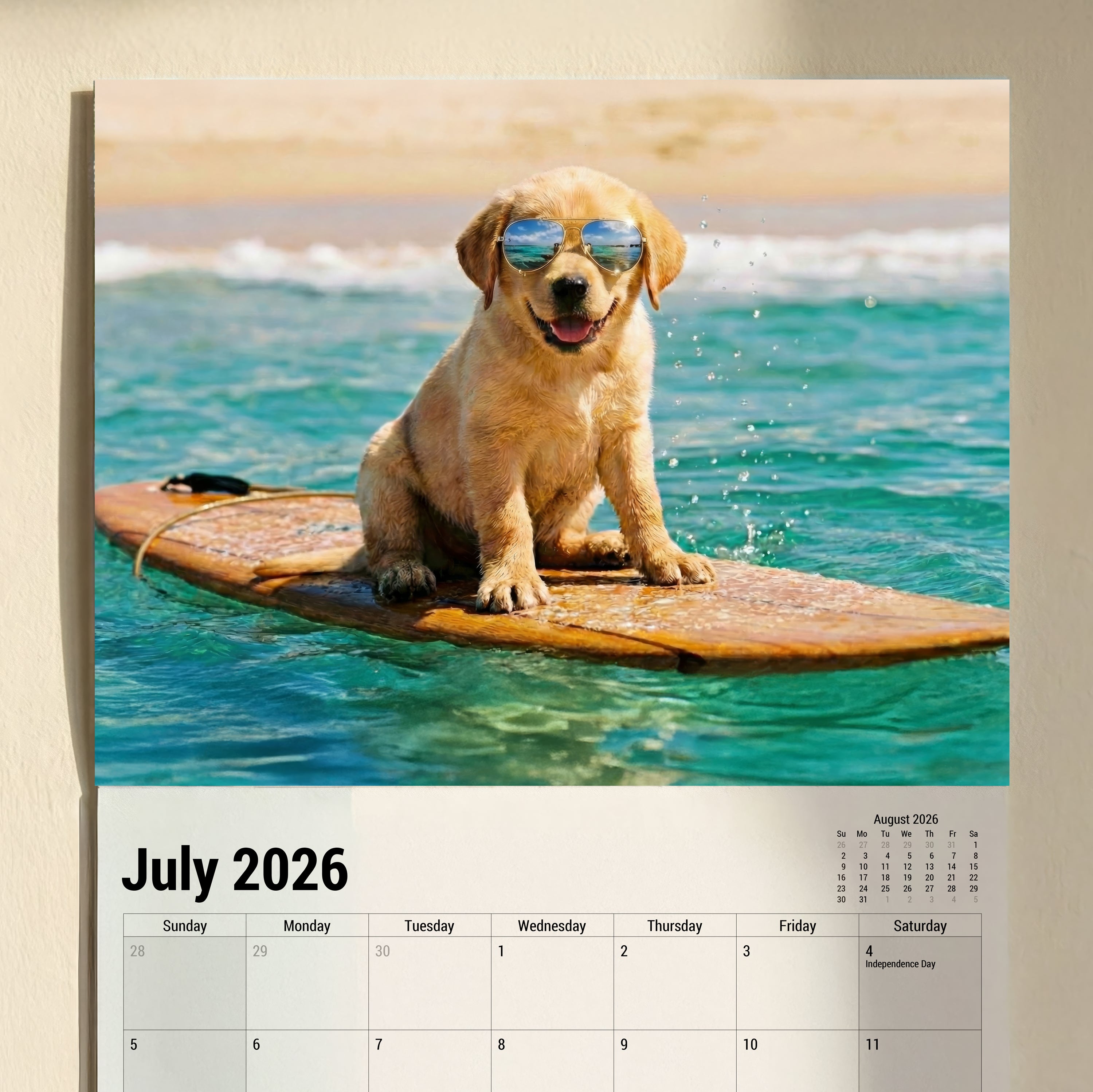 Cute Puppy Calendar 2026