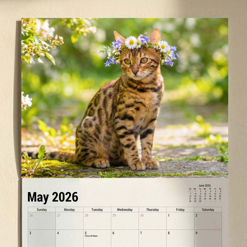 Cute Kitten Calendar 2026