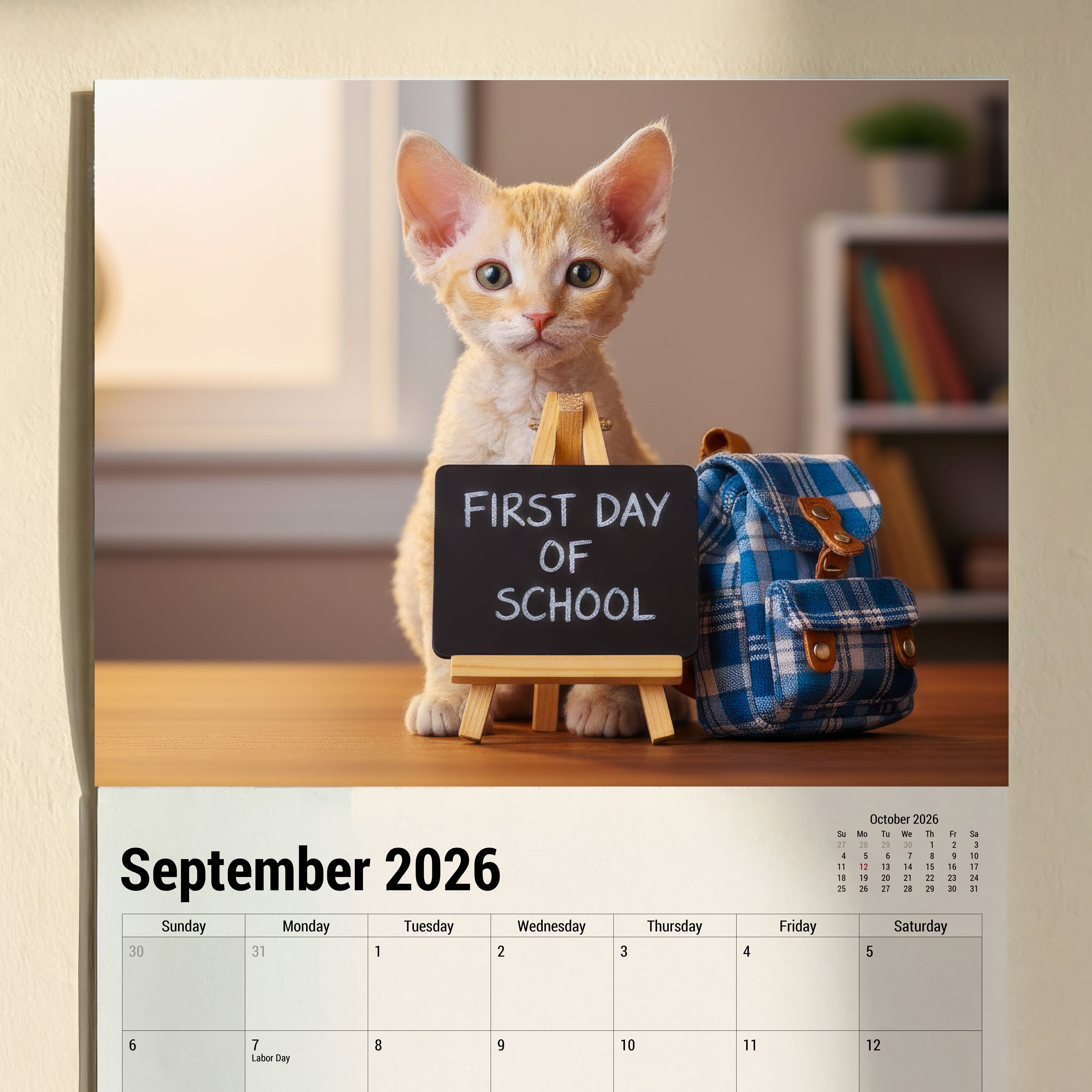 Cute Kitten Calendar 2026
